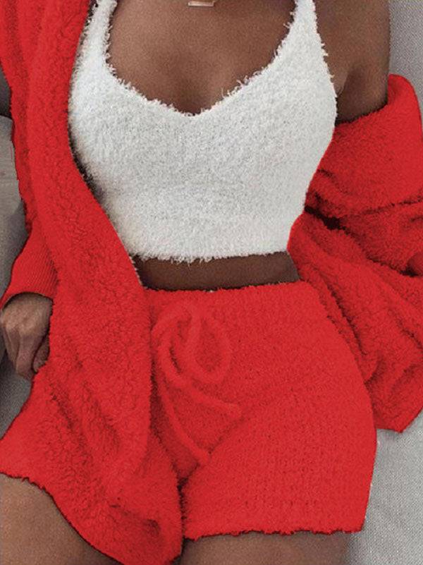 Fuzzy 3 Piece Cozy Set