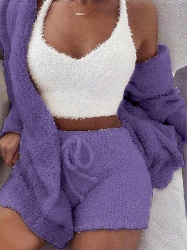 Fuzzy 3 Piece Cozy Set