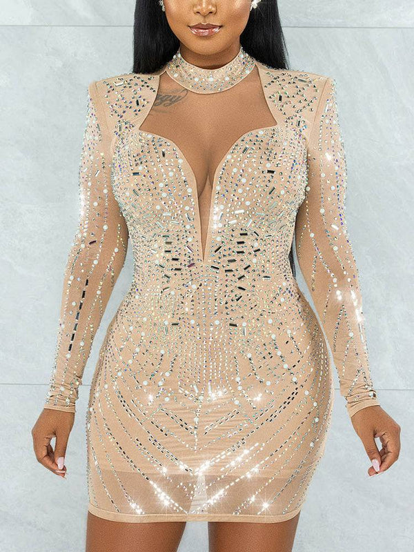 Sequin Mini Drilling Party Dress