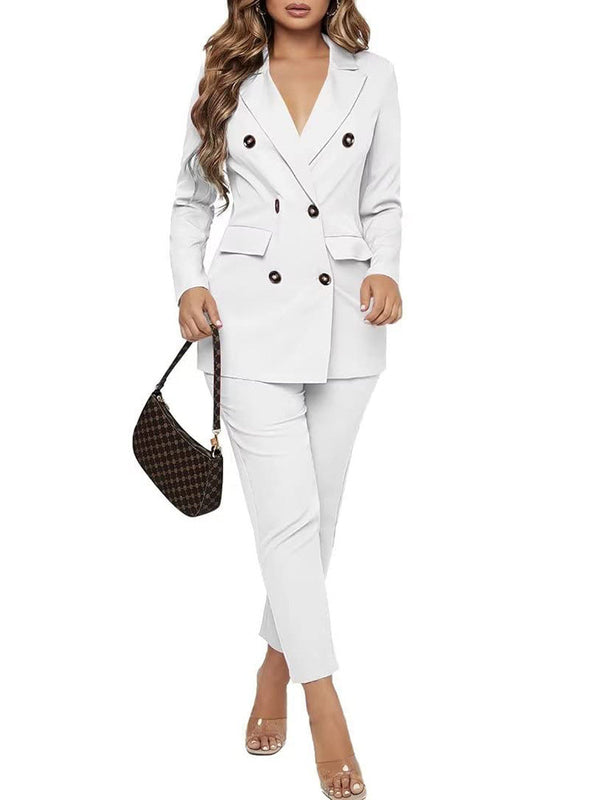 Double Breasted Blazer Set