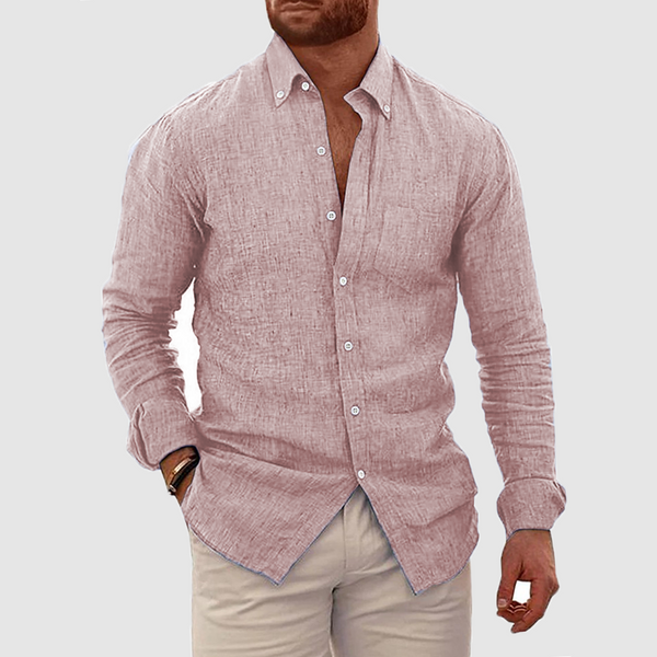 Men cardigan long sleeve casual fashion shirt