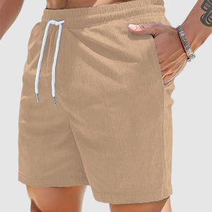 Men's Casual Corduroy Seaside Beach Shorts