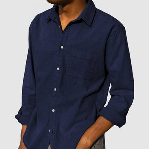 Men's Daily High Quality Cotton Linen Shirt