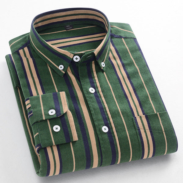 Men's cotton striped shirt