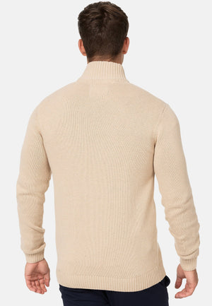 Men's Fall Half Turtleneck Zipper Sweater