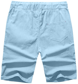 Men's Drawstring Linen Beach Shorts