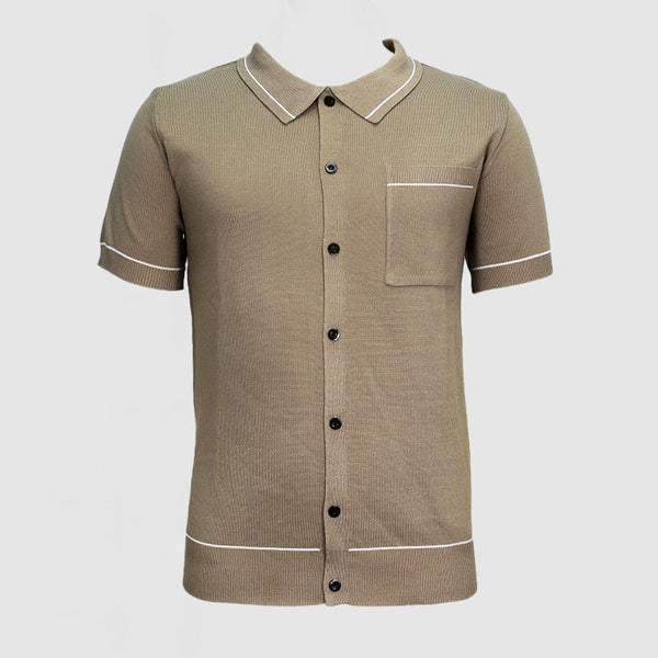 Gentleman's Everyday Knit Colorblock Shirt