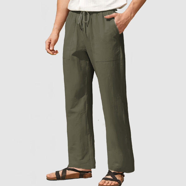 Men's Casual Linen Breathable Beach Pants