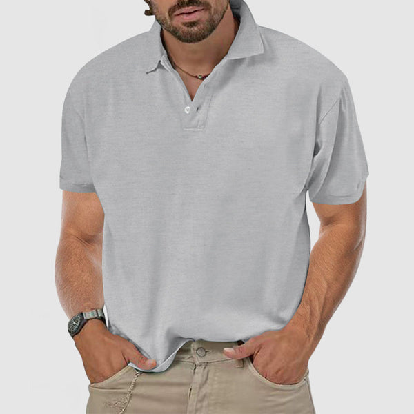 Men's Casual Everyday Cotton Short Sleeve Polo Shirt