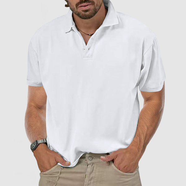 Men's Casual Everyday Cotton Short Sleeve Polo Shirt