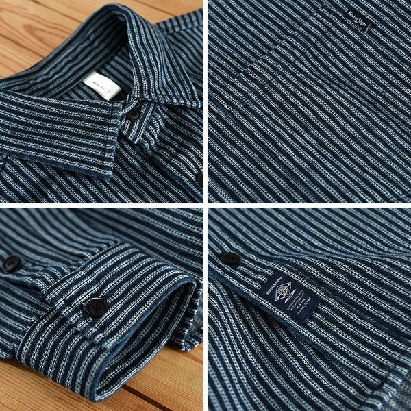 Men's striped casual shirt