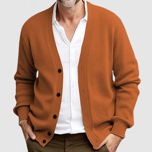 Men's Classic Casual Long Sleeve Knit Cardigan