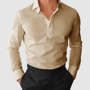 Gentleman's Lapel Cotton Shirt