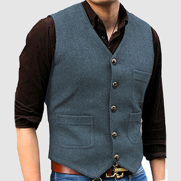 Men's Casual Sleeveless Multi-Pocket Vest