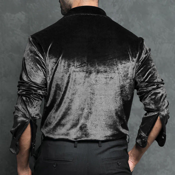 Men's Casual Premium Velvet Shirt