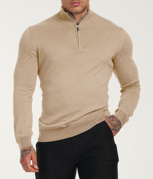 Gentleman's Cashmere Half Zip Sweater