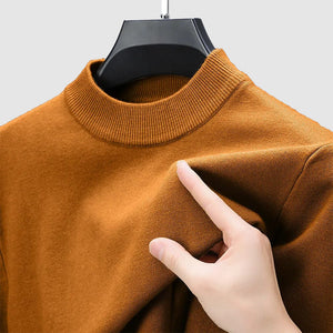 Men's Basic Bottom Cashmere Sweater