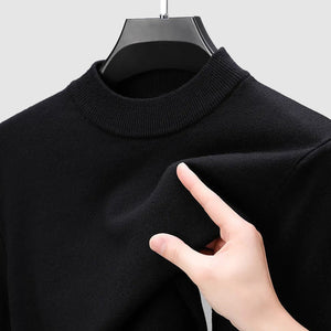 Men's Basic Bottom Cashmere Sweater