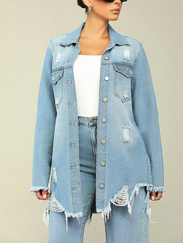 Ripped Denim Jacket