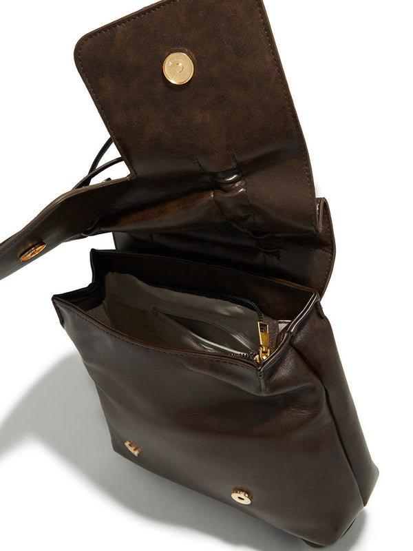 Leather Bow Backpack