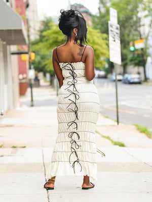 Tied & Ruffled Dress