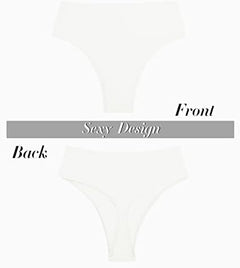 YM & Dancer C43 Women's Thong Rave Bottoms High Waisted High Cut Bikini Bottoms