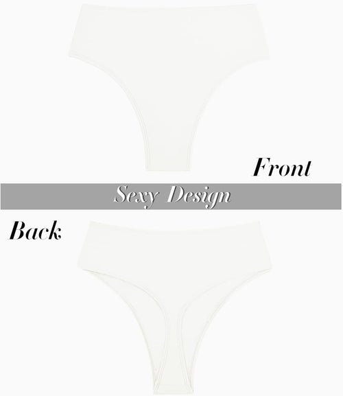 YM & Dancer C43 Women's Thong Rave Bottoms High Waisted High Cut Bikini Bottoms