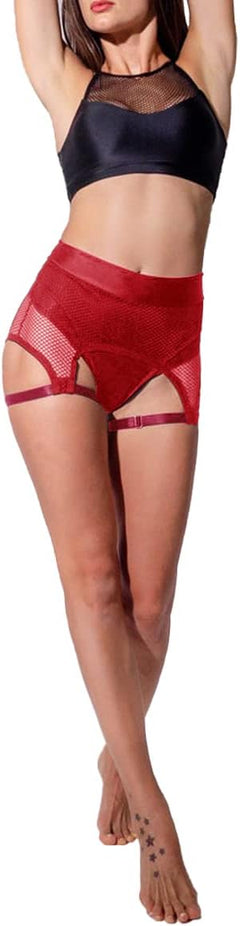 YM & Dancer C49 Womens Booty Shorts Trendy High Waisted Yoga Hot Pants Festival Garter Clubwear Pole Dance Shorts