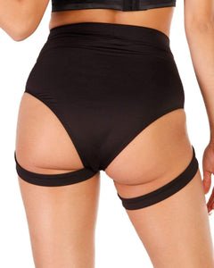 YM & Dancer C16 High Waisted Booty Shorts for Women - Spandex Rave Bottoms Pole Shorts