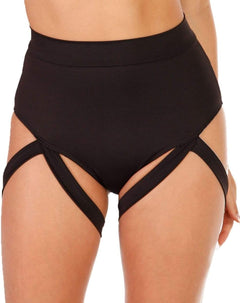 YM & Dancer C16 High Waisted Booty Shorts for Women - Spandex Rave Bottoms Pole Shorts