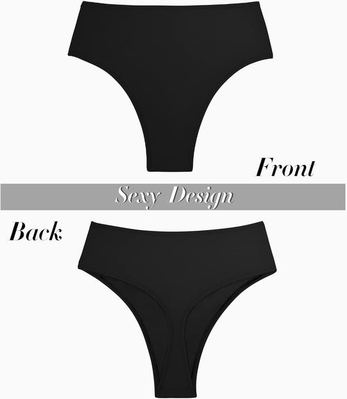 YM & Dancer C43 Women's Thong Rave Bottoms High Waisted High Cut Bikini Bottoms