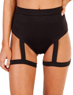 YM & Dancer C16 High Waisted Booty Shorts for Women - Spandex Rave Bottoms Pole Shorts