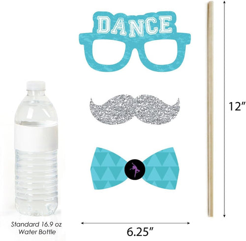 YM & Dancer P69 Must Dance to The Beat - Dance - Birthday Party or Dance Party Photo Booth Props Kit - 20 Count
