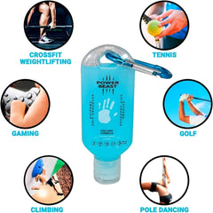 YM & Dancer D23 Non Sticky Grip Enhancer, Dry Hands, Transparent, Anti-Slip Solution, Dry Grip for Tennis, Golf, Pole Dancing, Gaming, and All Sports, 2 Ounce, 1 Bottle.