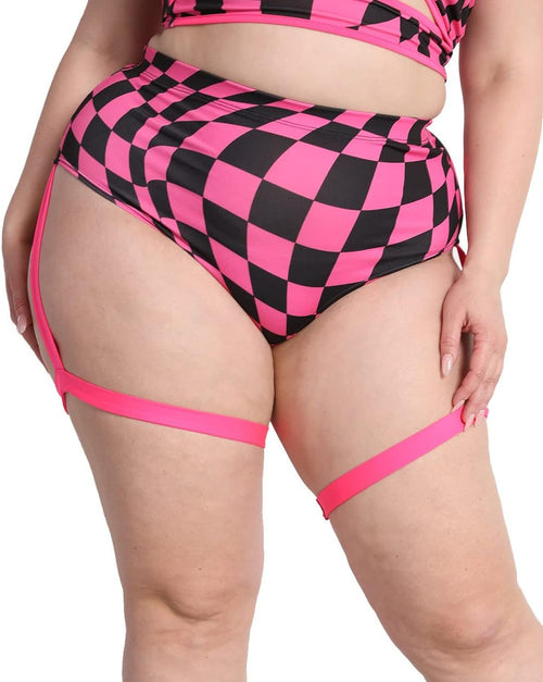 YM & Dancer C16 High Waisted Booty Shorts for Women - Spandex Rave Bottoms Pole Shorts