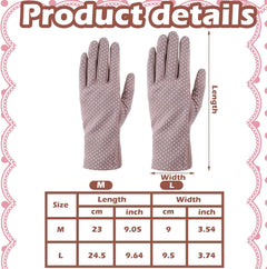 YM & Dancer P15 3 Pairs UV Gloves Sun Protection Women Driving Gloves Summer Sunblock Gloves for Driving Riding Outdoor