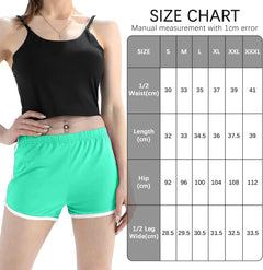 YM & Dancer C35 Women's Cotton Shorts Gym Shorts Yoga Shorts Summer Running Active Shorts Dance Elastic Shorts, Pack of 2